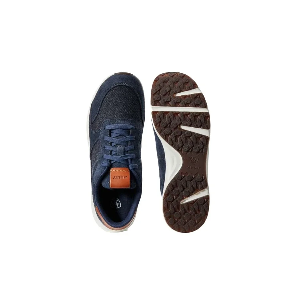 Ariat Women's Navy Suede Leather Trim‎ Lace Up Comfort Casual Sneakers